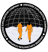 the logo for the universe exploration company